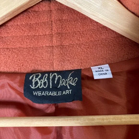 Bob Mackie Wearable Art Rust-colored Coat - Picture 3 of 4